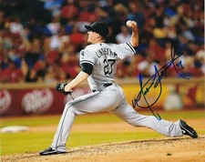 MATT LINDSTROM  CHICAGO WHITE SOX   ACTION SIGNED 8x10