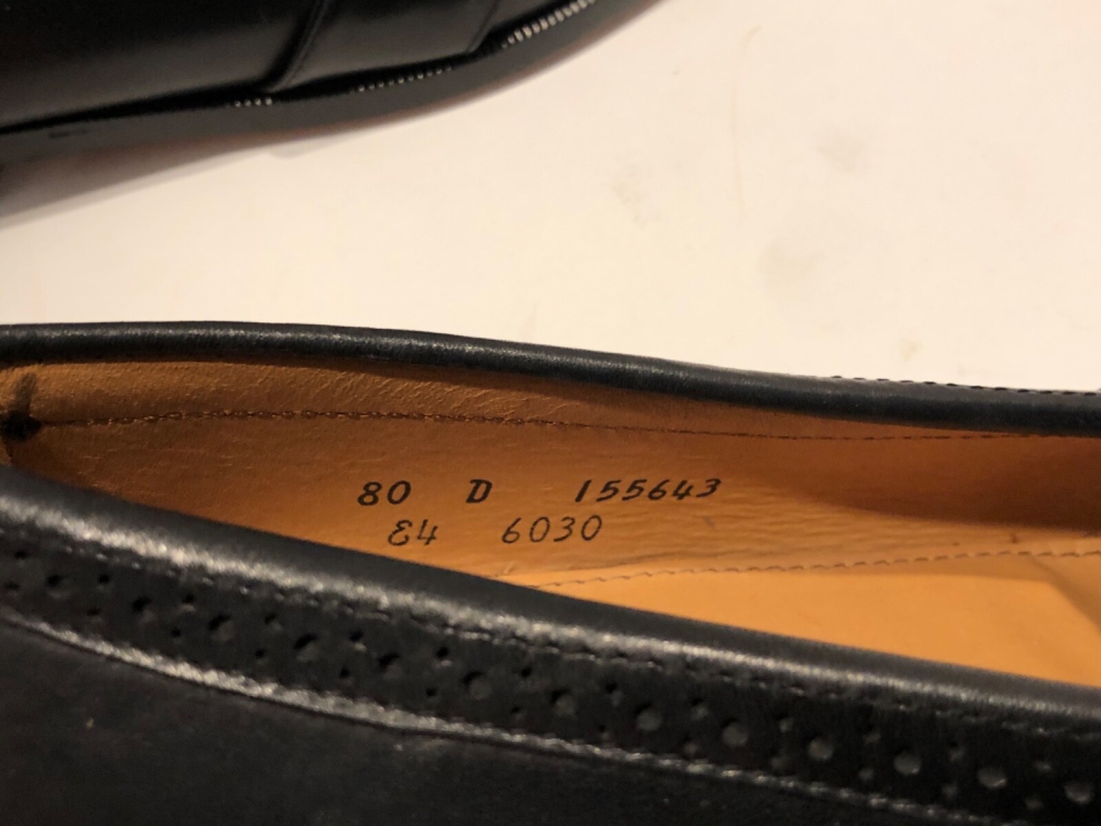 NWOT COLE  HAAN ITALY HANDMADE BLACK LEATHER KILTIE MOC TOE LOAFERS SZ 8 D image 8