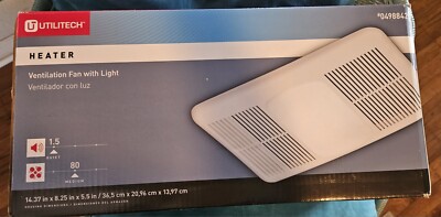 Utilitech Ventilation Fan Heater Model 0498842 1.5-Sone 80-CFM | eBay
