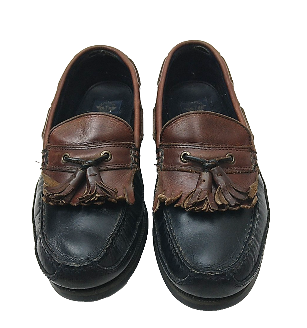 SAOLA Scarpe mocassino uomo taglia 11M Dockers nuove Erie marrone slip on nappa 90 7282