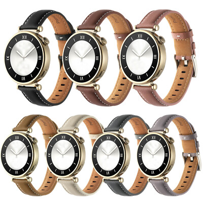 18mm Stitching Leather Strap for Huawei Watch GT 4 41mm Replacement Watch Bands