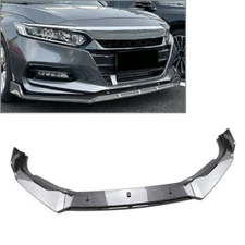Front Bumper Lip Splitters Spoiler Body Kit Fit Honda Accord 10th Carbon Fiber