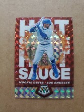  2021 Panini Mosaic Baseball Silver Hot Sauce Mookie Betts (Los Angeles Dodgers)