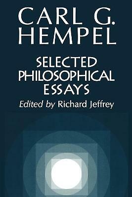 Selected Philosophical Essays Hempel Jeffrey Paperback 9780521624756