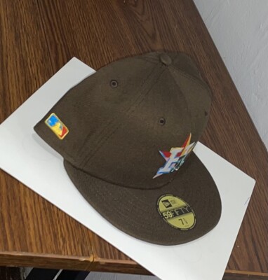 4UCAPS x New Era Houston Astros Travis Scott Mocha GITD Blue Brims