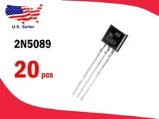 2N5089 (20 pcs) TO-92 NPN Audio Amplifier - Free & Fast shipping