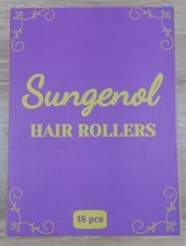 Hair Rollers Curly 18 Piece Nylon Fiber 3 Sizes Brand New In Box Sungenol