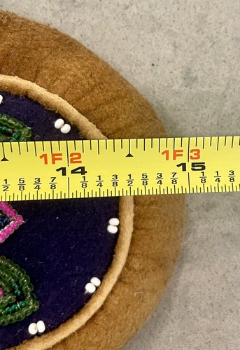 Native North American or Inuit Eskimo HIGH-TOP BEADED MOCCASINS 8.5" Sole - Picture 15 of 23