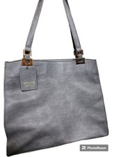 Miztique Vegan Leather Bag Gray NEW Purse Shoulder Designer