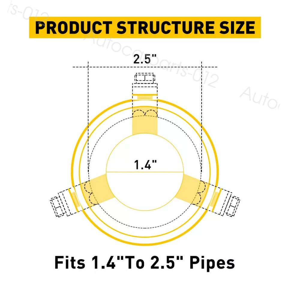 2PCS For Toyota Mark X Car Exhaust Pipe Tip Rear Tail Throat Muffler Tailpipe Foto 2 de 4
