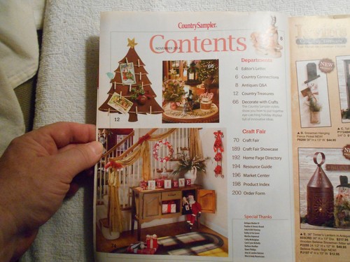 COUNTRY SAMPLER Magazine-NOVEMBER,2014-COMFORT & JOY - Picture 3 of 3