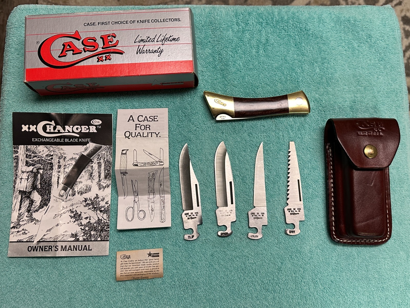 CASE XX Changer Folding Knife Unused In Box With Owner's Manual