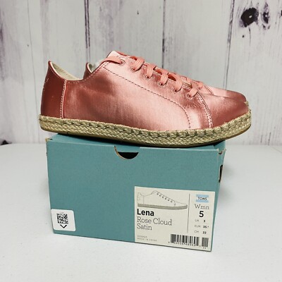 Toms Womens Size Lena Espadrille Sneakers Shoes Rose Cloud Pink