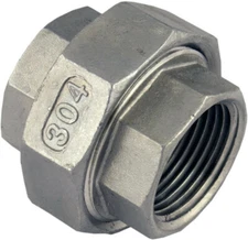 Union, Stainless Steel Pipe Fittings NPT SCH 40 SS SUS304 Female/Male