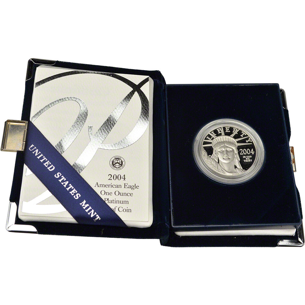 American Platinum Eagle Proof 1 oz $100 - Coin in OGP - Random