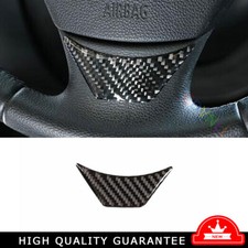 Steering Wheel Logo Emblem Ring Trim For Bmw X1 E84 2010-2015 Vinyl Carbon Fiber