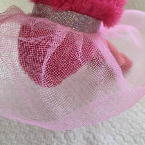 Small Hot Pink Plush Flamingo Glitter Sassy Tropical Bird Tutu Wishpets Felicia - Picture 8 of 13