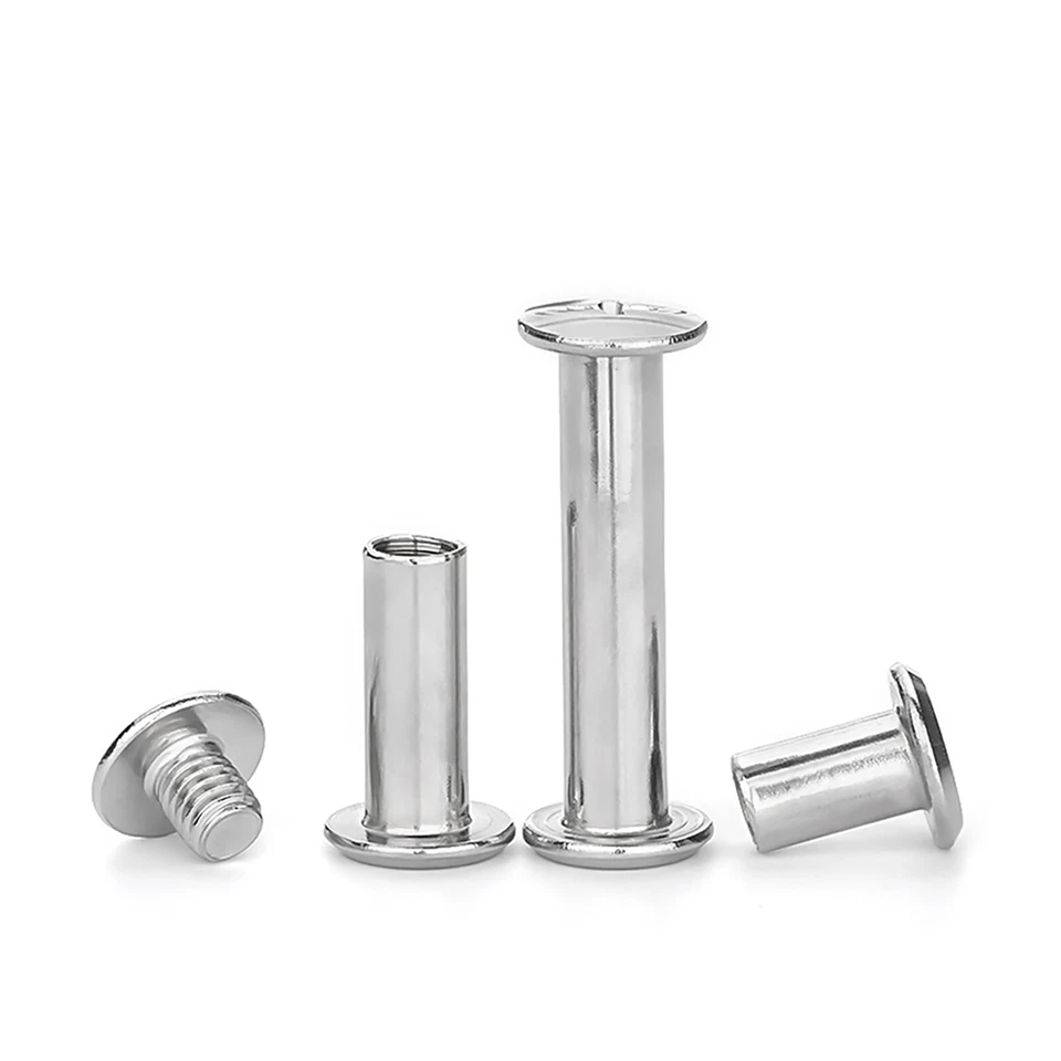 Viti per cintura viti Chicago viti a libro libro cintura rivetti acciaio inox V2A - Immagine 2 di 4