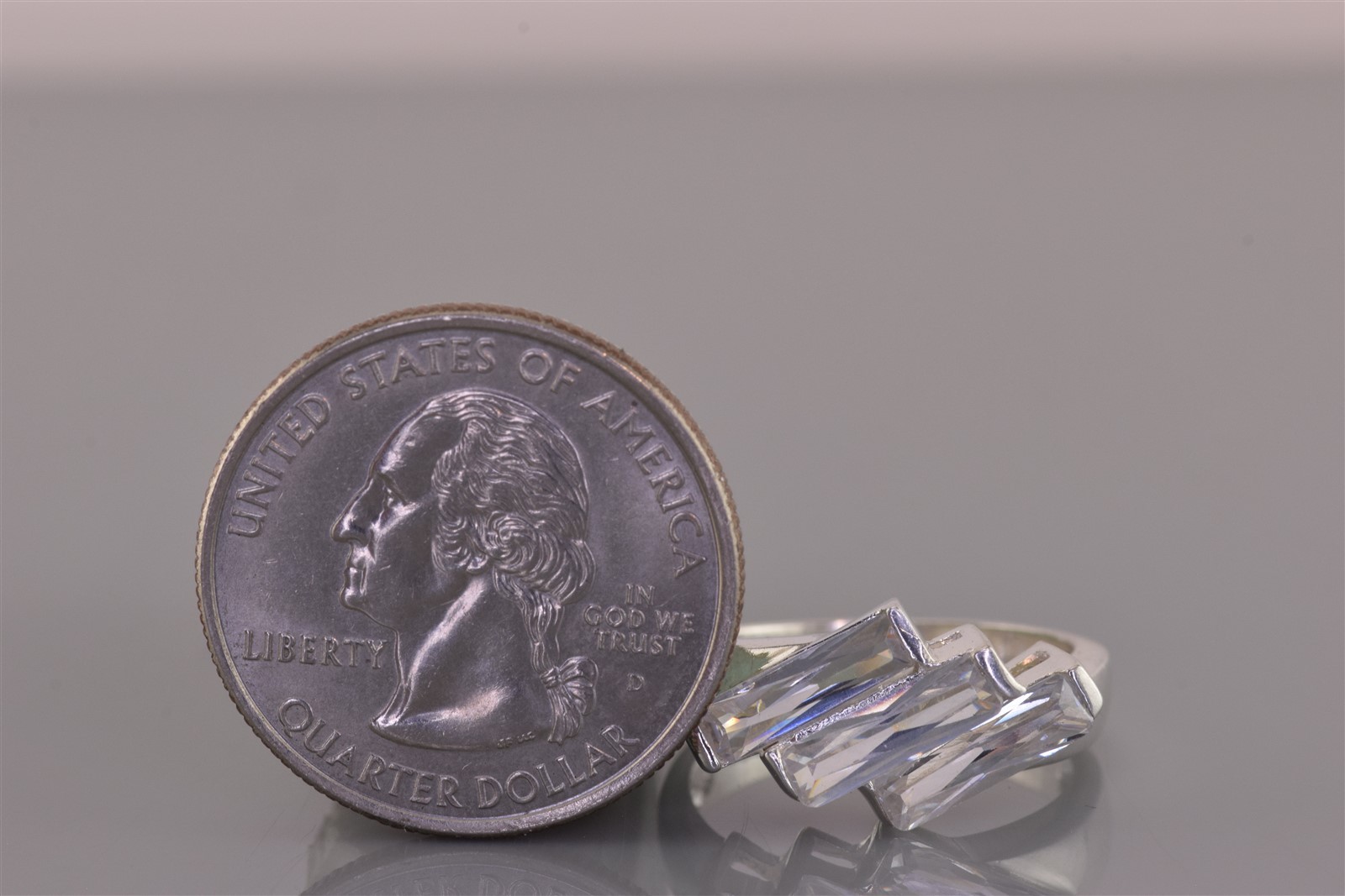 Sterling Silver Slanted Stacked Rectangular Cubic… - image 8