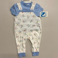 NWT Vintage Carter s Baby Romper Overalls with Puppy Dog Print 3-6 Months