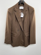 Stradivarius Blazer Jacket womens Small Brown...