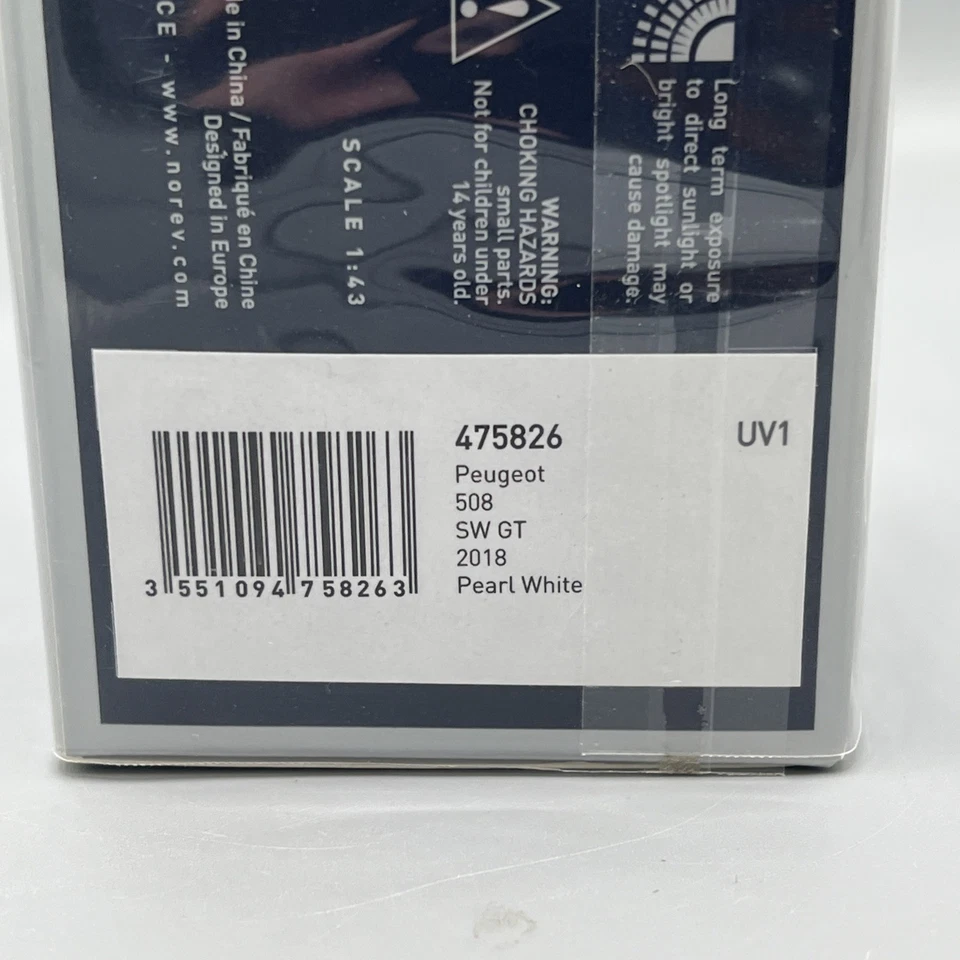 Peugeot 508 SW GT 2018 Norev escala 1/43 blanco perla 475826 envío y devolución rápidos gratuitos Foto 4 de 4