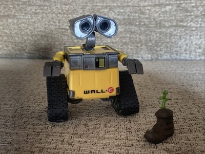 Disney Pixar Wall-e Actionfigur mit Pflanzenstiefel Thinkway Toys 2,5 Zoll