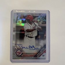 2019 Bowman Chrome 1st. Telmito Agustin Refractor Auto /499 Washington...