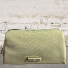 Kate Spade NWT Carter Nylon Cosmetic Pouch in Cedar Stand