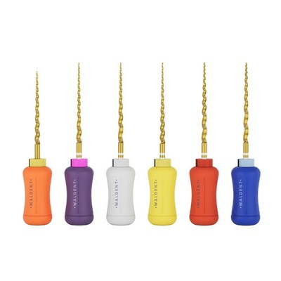 Waldent Pro-Taper Gold Hand File 21mm Assorted SX-F3 Free Shipping Worldwide