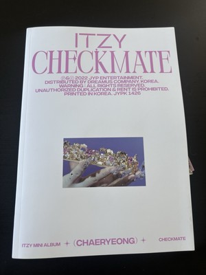 ITZY CHECKMATE (CHAERYEONG VERS. CD) - Album K-Pop Big Book PHOTOBOOK W/ Inserts