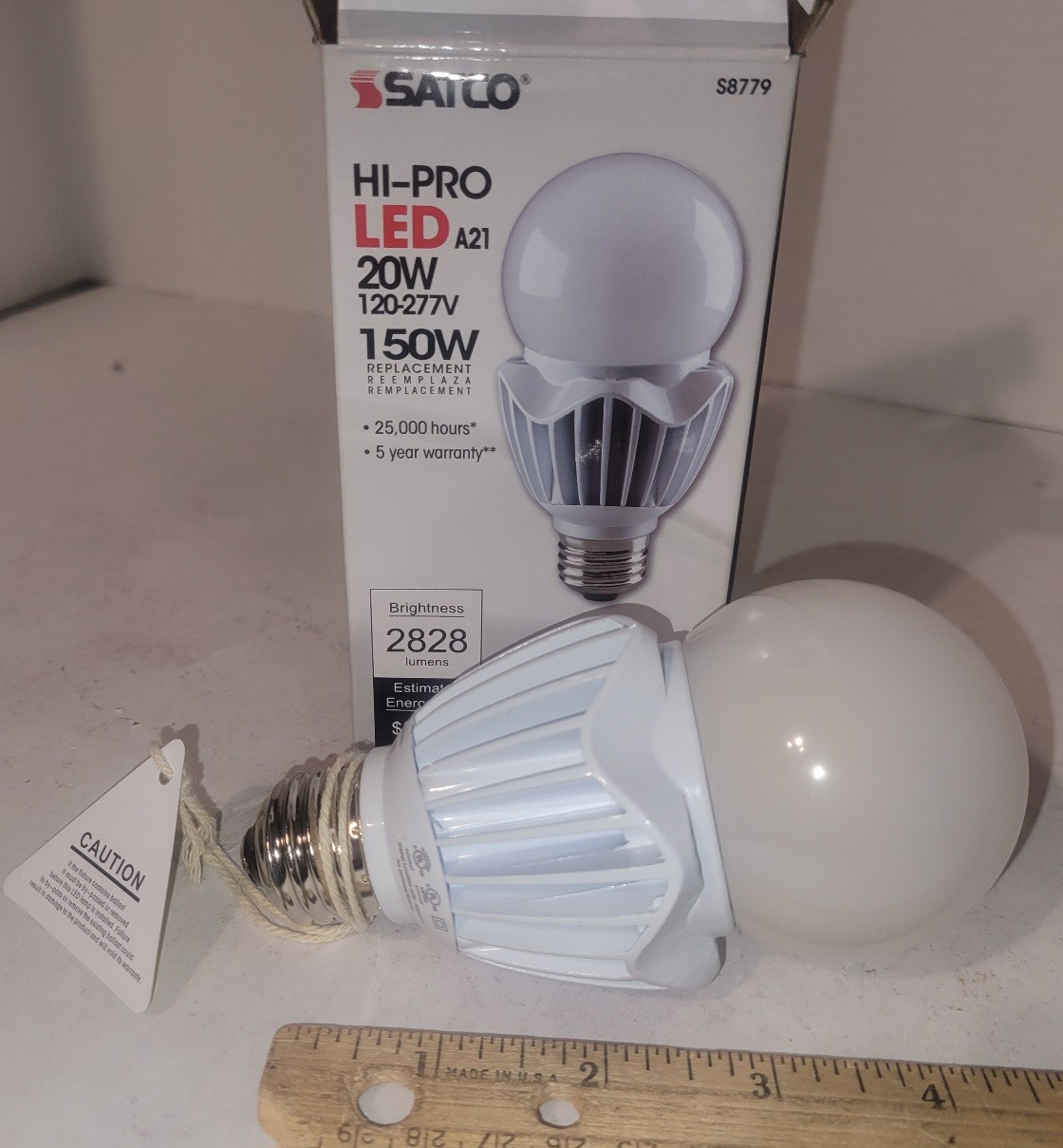 Satco 20 Wat A21 Medium Base High Lumen 150W 4000K Non-Dimmable LED Light 20w