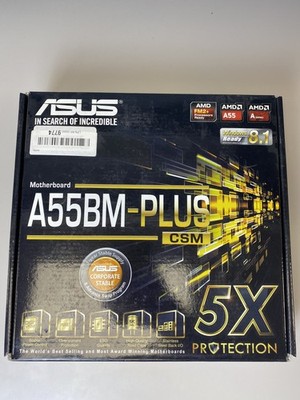 ASUS A55BM-PLUS Motherboard AMD A10-6800K CPU - OPEN BOX