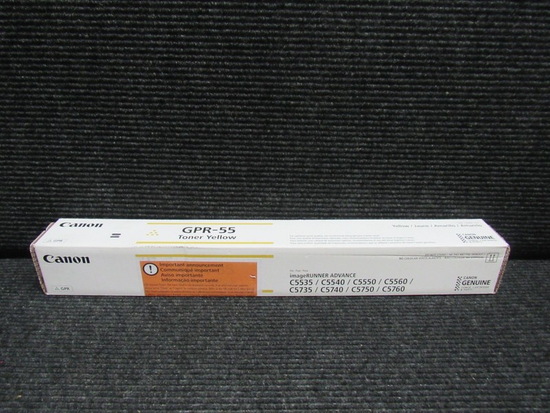 GENUINE CANON GPR-55 (0484C003) YELLOW TONER