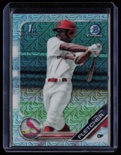 TREJYN FLETCHER 2019 BOWMAN DRAFT CHROME MOJO REFRACTORS RC ST. LOUIS CARDINALS