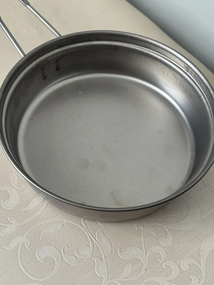 Snow Peak Titanium Fry Pan Skillet 5” Ultralight Camping Hiking Cookware - Image 4 of 4