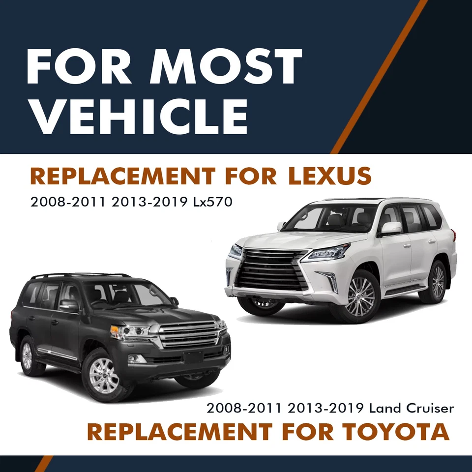 6 rotores de freno traseros perforados de 345 mm - pastillas de freno de cerámica para Lexus LX570 2008-2019 Foto 2 de 4