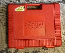 Vintage 1985 Lego Hard Plastic Carrying Case Red storage BOX ONLY