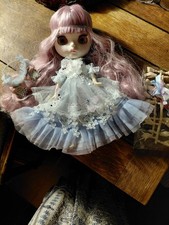 Blythe Doll Factory Doll With Hands And Hair Ribbons