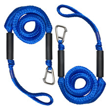 Niugrecf 4Ft Boat Bungee Dock Line Marine Rope 2-Pack For Docking 316 Stainless