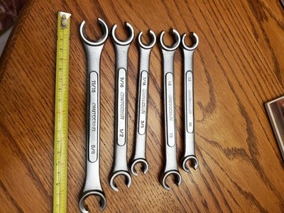 Autocraft 6 Point Line Flare Nut Wrench Vintage lot of 5 metric and sae