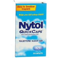 3 Pack Nytol QuickCaps Nighttime Sleep Aid, 25 mg, 16 Ct