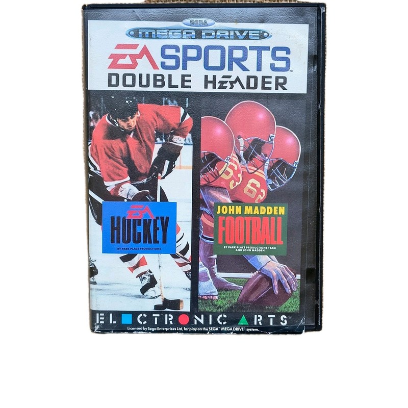 EA Sports Double Header Sega Mega Drive Game 1993 Complete Vintage Retro Gaming