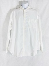 Vintage Giorgio Armani Shirt Mens 16/41 White Button Up Long Sleeves Preppy