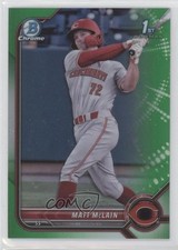 2022 Bowman Chrome Prospects Green Refractor 59/99 Matt McLain #BCP-245 0c6