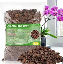8OZ Orchid Bark Planting Soil - Sukh Orchid Potting Mix Horticultural Cypress Mu