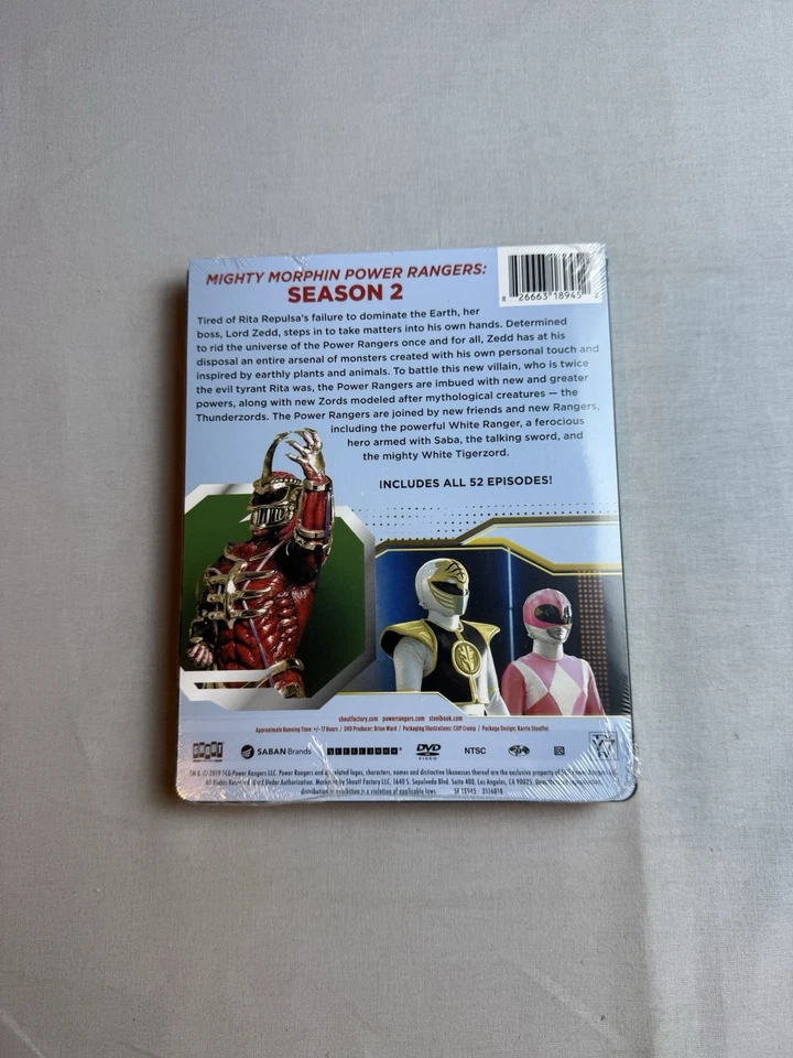 Mighty Morphin Power Rangers: Season Two [New DVD] Ltd Ed, Steelbook OOP NEW! - image 2 of 4