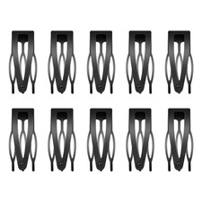 10 Pcs Double Grip Hair Clips, Metal Snap Hair Clips Hair Barrettes for Women H