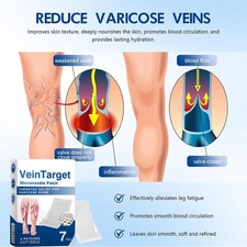 20 Pcs Vein Target Microneedle Patch Advanced Legs Varicose Veins Treatment