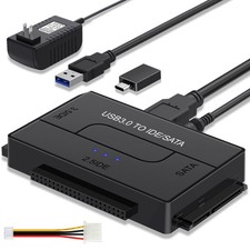 SATA IDE to USB 3.0 Adapter for 2.5/3.5 HDD/SSD Hard Drive Disk, Hard Drive R...